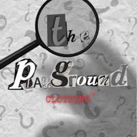 the playground clothing logo with a magnifying glass